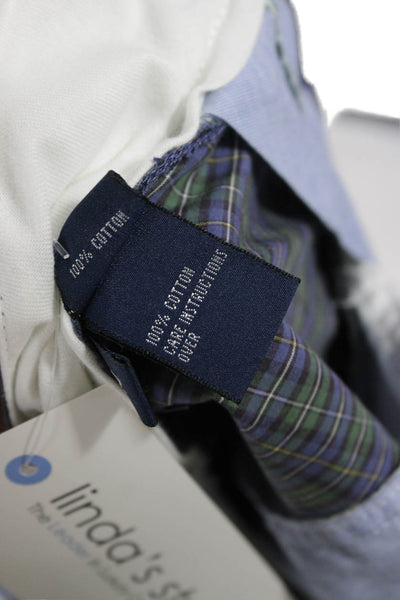 Polo Golf Ralph Lauren Mens Multicolor Cotton Plaid Bermuda Shorts Size 32