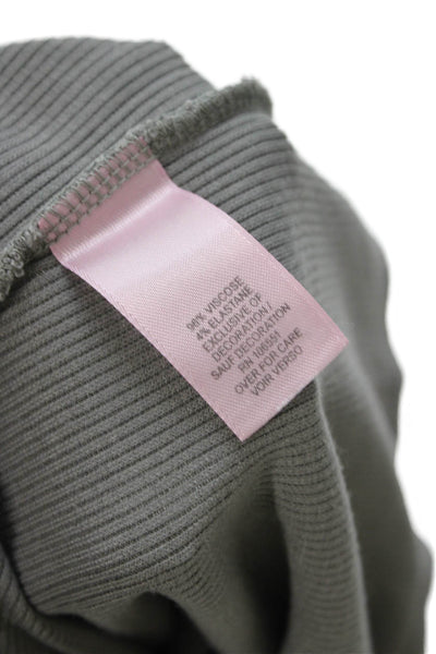 Calypso Saint Barth Women Gray Viscose Sleeveless Square Neck Tank Size S