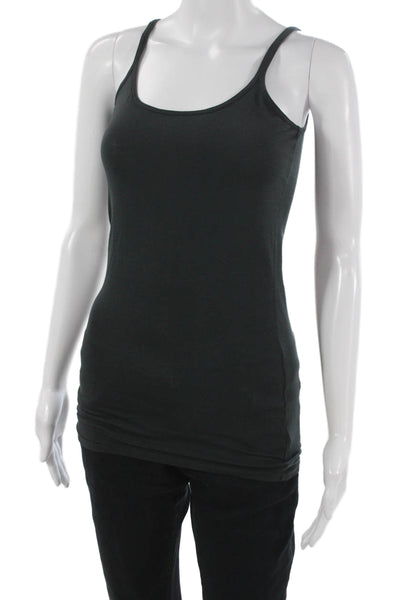 Calypso Women Black Spaghetti Strap Tank Cotton Blend Size S