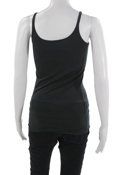 Calypso Women Black Spaghetti Strap Tank Cotton Blend Size S