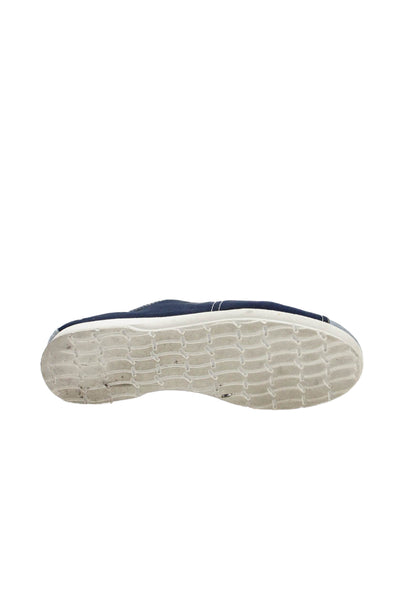 Thierry Rabotin Womens Lace Up Suede Mesh Low Top Sneakers Blue Navy Size 37