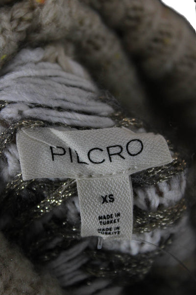 Pilcro Anthropologie Women Pullover Sweater Fair Isle Beige Size XS
