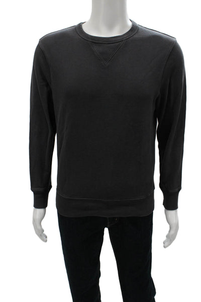 J Crew Mens Pullover Sweatshirt Gray Cotton Crewneck Size S