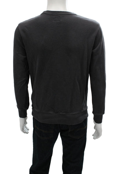 J Crew Mens Pullover Sweatshirt Gray Cotton Crewneck Size S