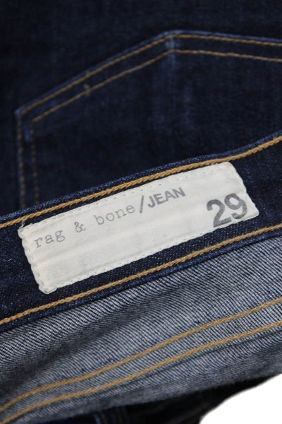 Rag & Bone Jean Womens Skinny Blue High Rise Zip Fly Jeans Size 29