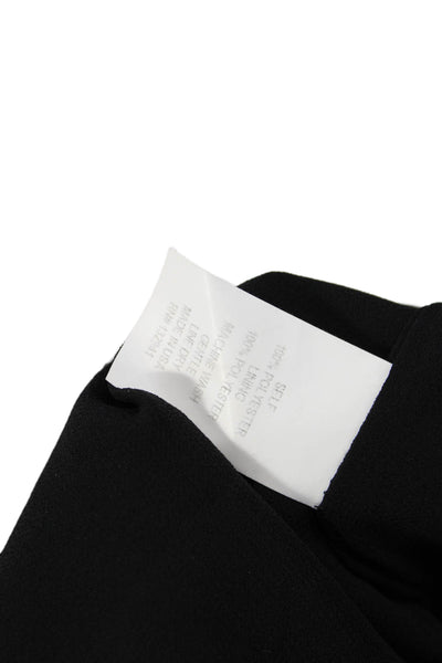 Amanda Uprichard Women Blouson Dress Black Halter Sleeveless Short Size L