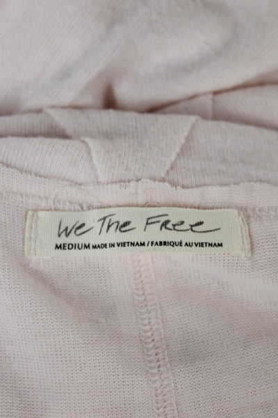 We The Free Womens Cowl Neck Long Sleeve Tunic Pink Polyester Size M