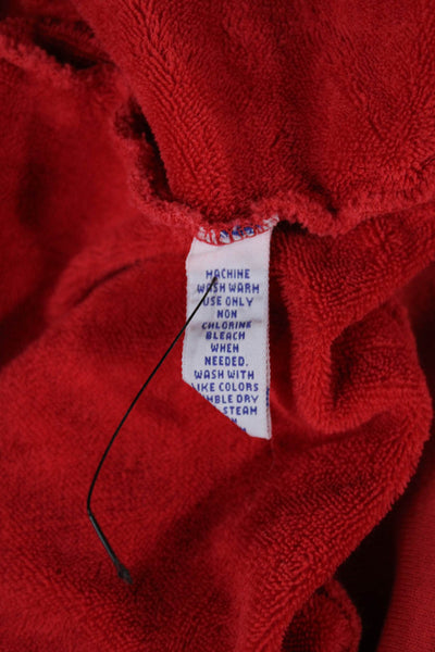 Polo Ralph Lauren Unisex Pullover Sweatshirt Red Cotton Long Sleeve Size L