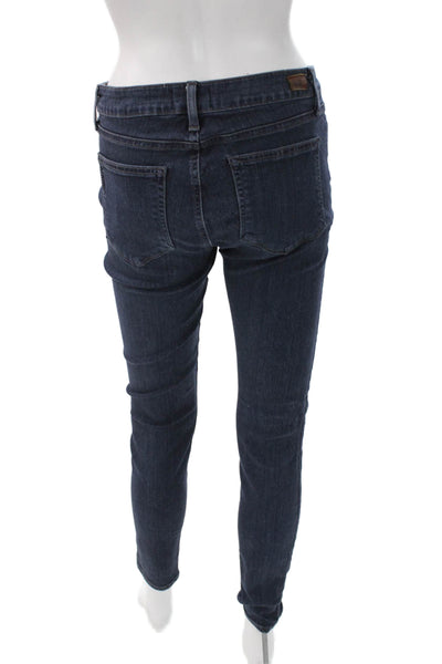 Paige Womens Skinny Jeans Blue Mid Rise Rayon Inseam 27 Size 30