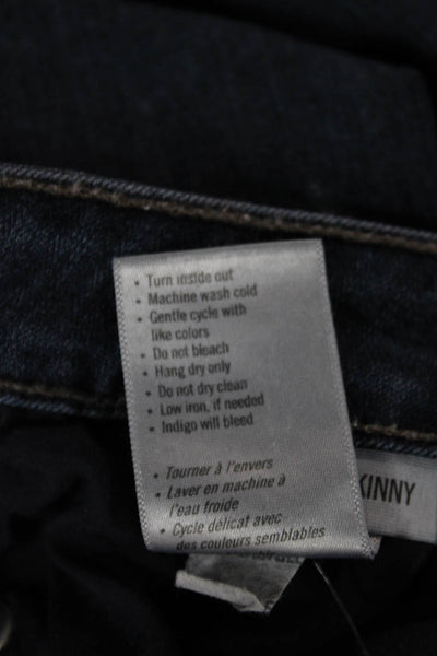 Paige Womens Skinny Jeans Blue Mid Rise Rayon Inseam 27 Size 30