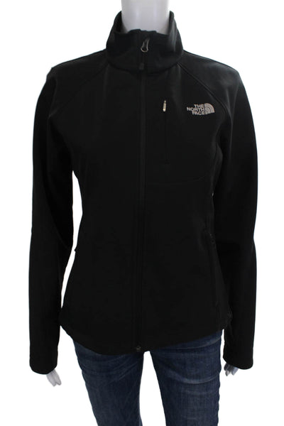 The North Face Womens Black Basic Jacket Polyester Long Sleeve Size S