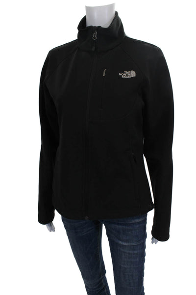 The North Face Womens Black Basic Jacket Polyester Long Sleeve Size S