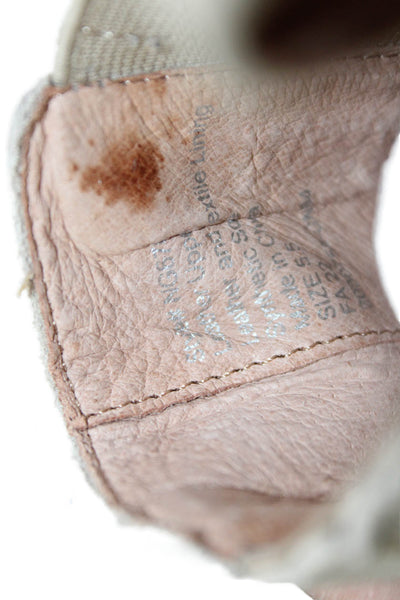 Madewell Womens Suede Pointed Toe Ankle Boots Shoes Beige Size 5.5