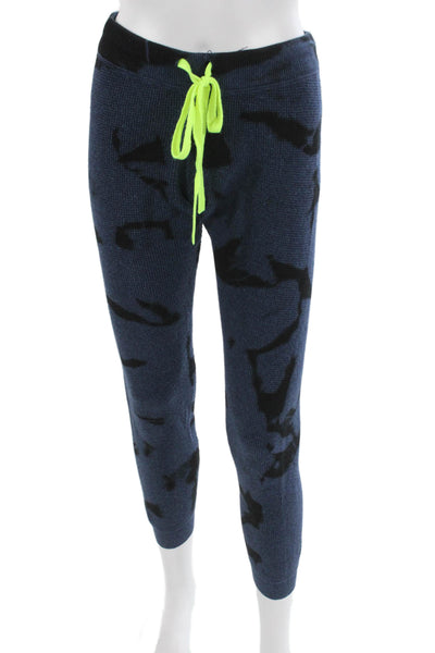 Lisa Todd Womens Blue Camouflage Cotton Drawstring Sweatpants Size S