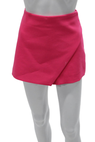 Zara Women Skort Pink Zip Polyester Size S