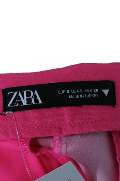 Zara Women Skort Pink Zip Polyester Size S
