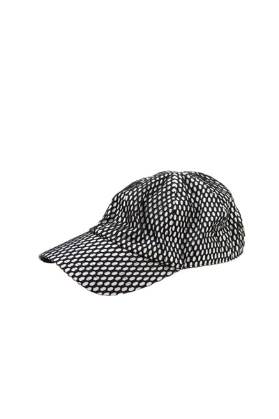 Hatattack Womens Mesh Overlay Baseball Cap Hat White Black One Size