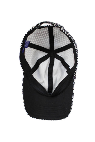 Hatattack Womens Mesh Overlay Baseball Cap Hat White Black One Size