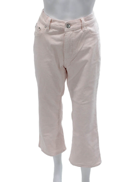 DL1961 Women Bootcut Jeans Pink Cotton Blend Size 28