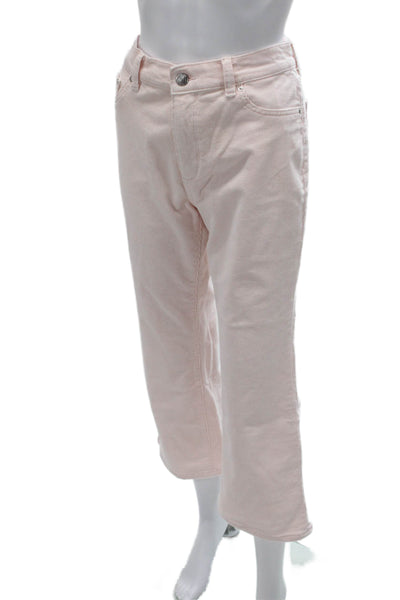 DL1961 Women Bootcut Jeans Pink Cotton Blend Size 28