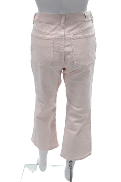 DL1961 Women Bootcut Jeans Pink Cotton Blend Size 28