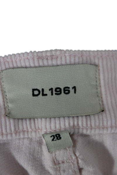 DL1961 Women Bootcut Jeans Pink Cotton Blend Size 28