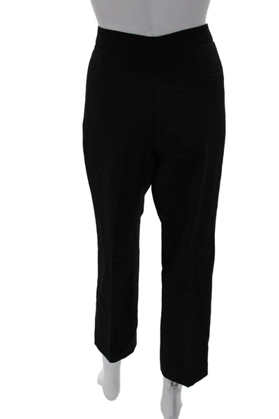 Alexander McQueen Womens Ankle Pants Black Polyester Blend Zip Size L