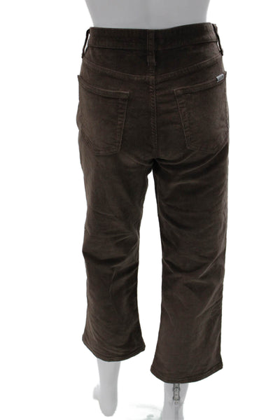 Joes Women Cropped Brown Cotton Pants Size 29