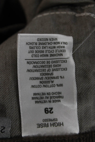 Joes Women Cropped Brown Cotton Pants Size 29