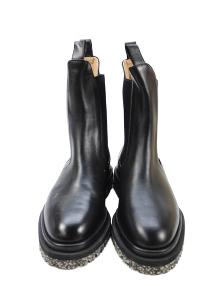 Dear Frances Womens Speckled Sole Slip On Ankle Boots Black Size 8