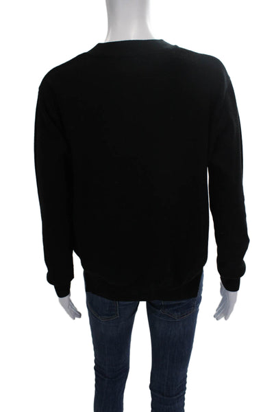 Modern Citizen Women Pullover Sweater Black Rayon Crew Neck Long Sleeve Size S