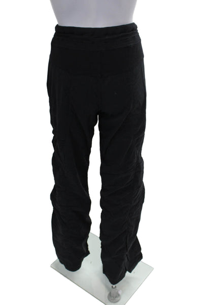 Lululemon Womens Black Jogger Pants Drawstring Nylon Blend Size 6