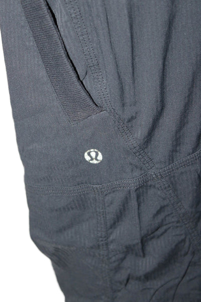 Lululemon Womens Black Jogger Pants Drawstring Nylon Blend Size 6