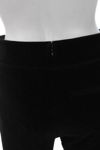 J Crew Womens Ankle Black Cotton Petite Pants Size PM