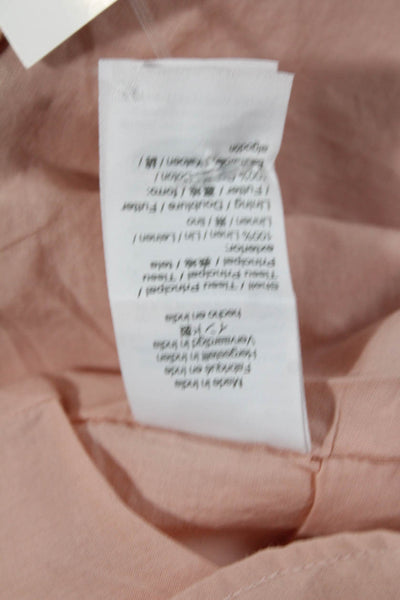 J Crew Women Shift Dress Sleeveless Pink Linen Knee Length Size S Petite
