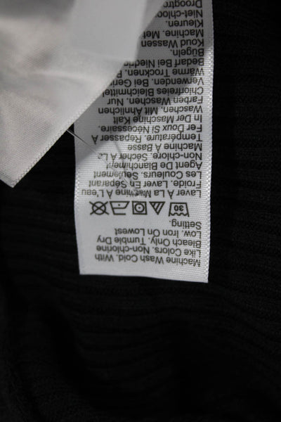 J Crew Women Pullover Sweater Black Crew Neck Long Sleeve Polyester Size S