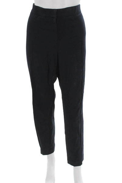 Akris Punto Women Dress Pants Black Viscose Zip Size 14