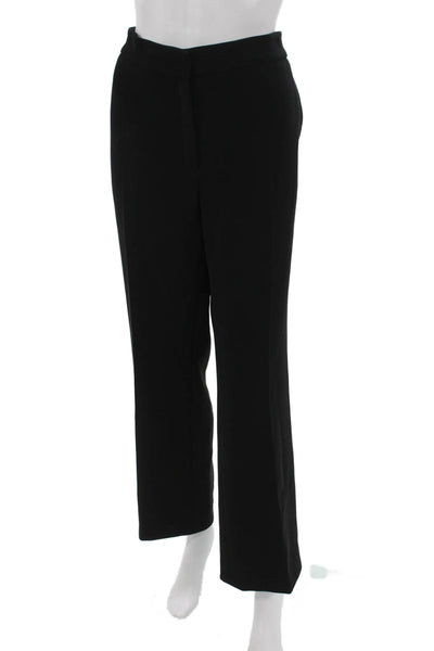 Escada Women Dress Pants Black Triacetate Zip Inseam 26 Size 42