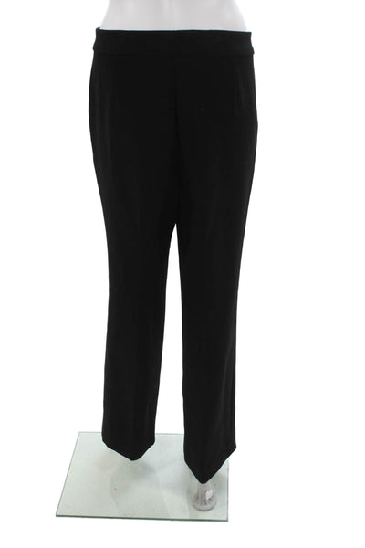 Escada Women Dress Pants Black Triacetate Zip Inseam 26 Size 42