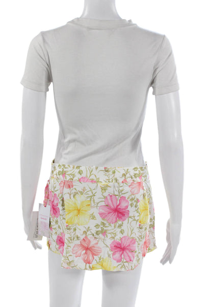 Love Shack Fancy x Hurley Women Floral Multicolor Mini Skirt Polyester Size S