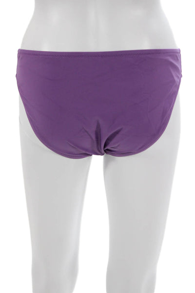 J Crew Women Bikini Bottom Purple Recycled Polyamide Solid Size S