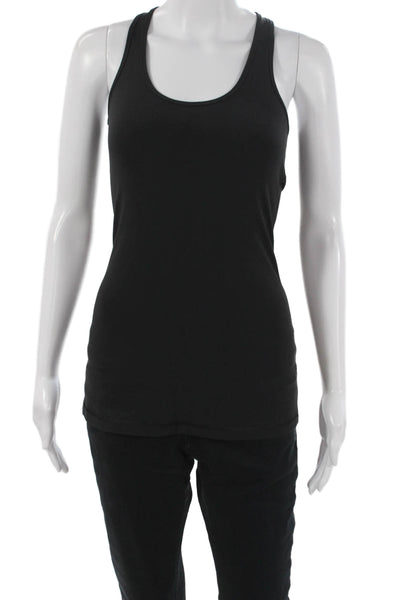 Lululemon Women Basic Tank Black Scoop Neck Nylon Sleeveless Size 4