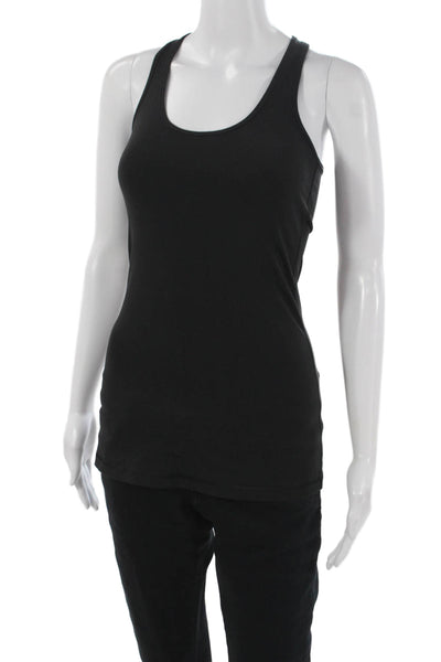 Lululemon Women Basic Tank Black Scoop Neck Nylon Sleeveless Size 4