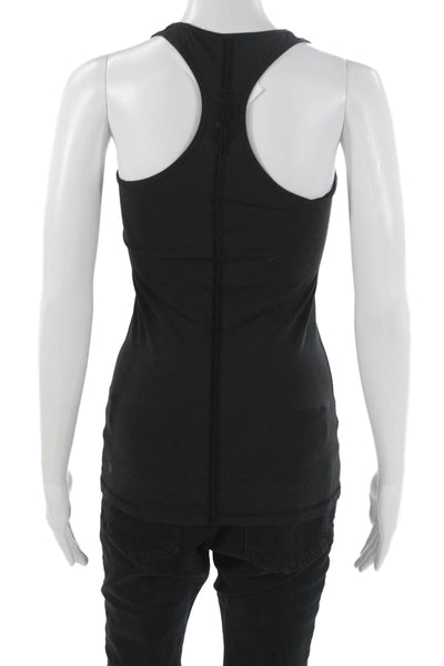 Lululemon Women Basic Tank Black Scoop Neck Nylon Sleeveless Size 4