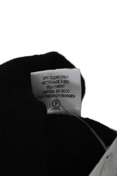 Minnie Rose Women Pullover Cashmere Boat Neck Long Sleeve Black Size S