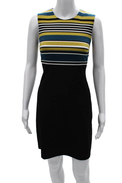 Calvin Klein Women Sheath Dress Multicolor Sleeveless Knee Length Size 4
