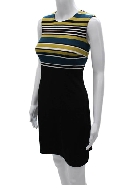 Calvin Klein Women Sheath Dress Multicolor Sleeveless Knee Length Size 4