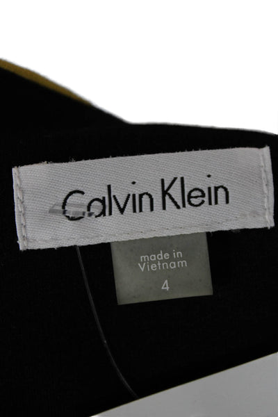 Calvin Klein Women Sheath Dress Multicolor Sleeveless Knee Length Size 4