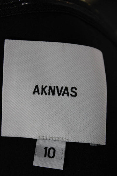 Aknvas Women Mini Dress Gold Sweetheart Neckline Sleeveless Polyester Size 10