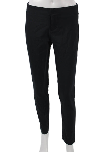 Ecru Womens Black Dress Pants Zip Closure 58% Cotton Size 2